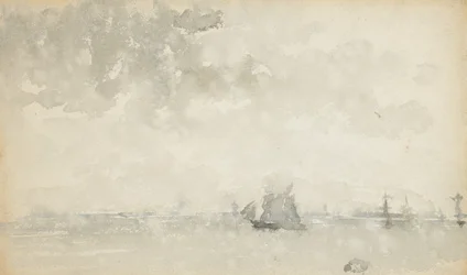 Grijs en zilver - Noordzee, c.1884